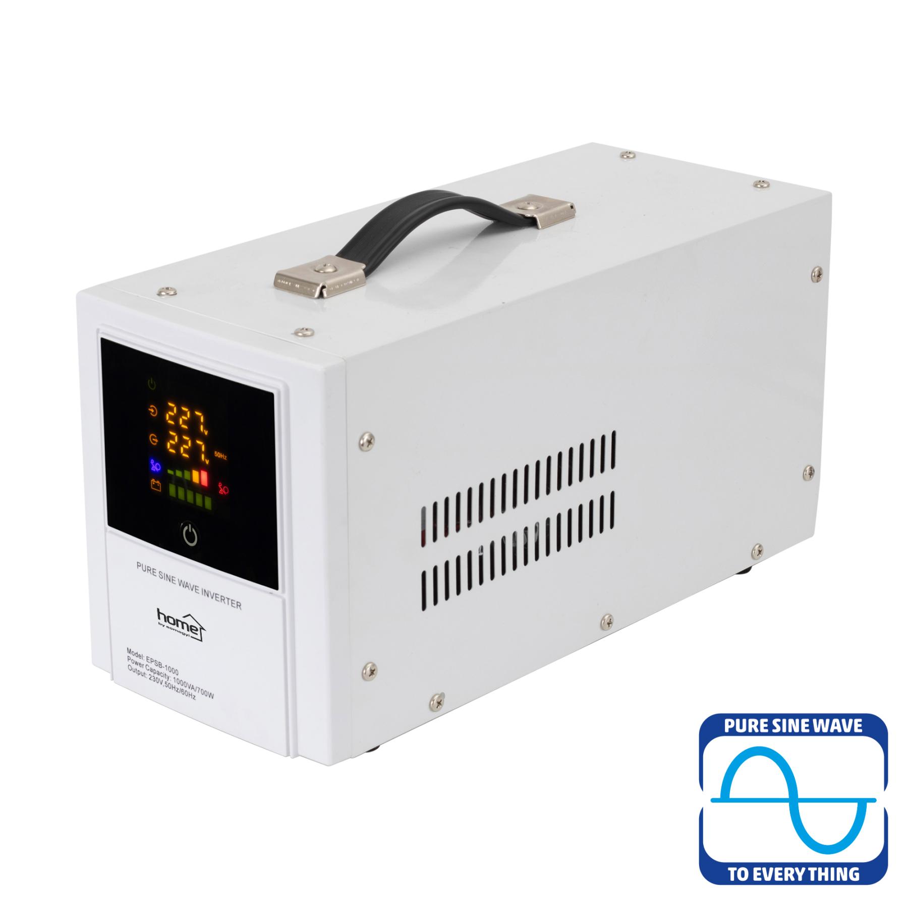 16912 Home UPS 1000 szünetmentes táp- és feszültségstabilizátor, 1000 VA látszólagos teljesítmény, 140 – 275 V ~ bemenő hálózati feszültséghez - Image 1