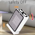 Home FK 51 álló elektromos kerámia fűtőtest, 1000W/1500W, oszcillálás, mechanikus termosztát, fehér - Image 5