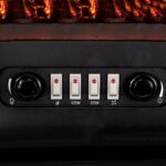 Home FKK 04 szabadon álló elektromos kandalló, panoráma, 925W/1850W, fekete - Image 3