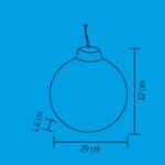 Home KLW 32 ablakdísz, ajtódísz, fa, 6 db LED, lézervágott, kapcsolható - Image 4
