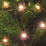 Home ML 23/WW micro LED-es fényfüzér, 1,9 m / 20 db melegfehér LED, rénszarvas, harang, angyal, hópehely fa figurákkal, átlátszó vezeték, elemes, beltéri kivitel - Image 3