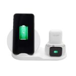 Home SA 2000Qi vezeték nélküli töltő, 3in1, telefon, óra, fülhallgató, Qi szabvány, USB-C - Image 3