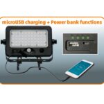 Home FLP 1100 SOLAR, szolárpaneles LED reflektor, PIR mozgásérzékelő, 1100 lm, 6000 K, 7200 mAh - Image 2