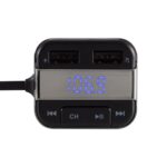 SAL FMBT MIC autós kihangosító és töltő, beépített vezetékes mikrofon, feszültségmérő, Siri, Google Assistant, dupla USB gyorstöltő - Image 3