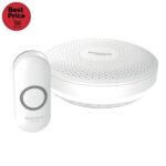 Honeywell Home DCR313N vezeték nélküli csengő, 150m hatótáv, 84 dB, 6 dallam, LED jelzőfény, IP55, 868 MHz