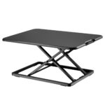 Home SST 01 ülő-álló asztali munkahely, minőségi MDF alapanyag, nagy szilárdságú acélváz, 5 magasságbeállítás, benyomható fogantyú, 67x47cm - Image 2