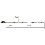 Home ML 100 RGB SMART micro LED-es fényfüzér, 10 m / 100 db RGB micro LED, applikációval vezérelhető, USB csatlakozó, beltéri kivitel - Image 2
