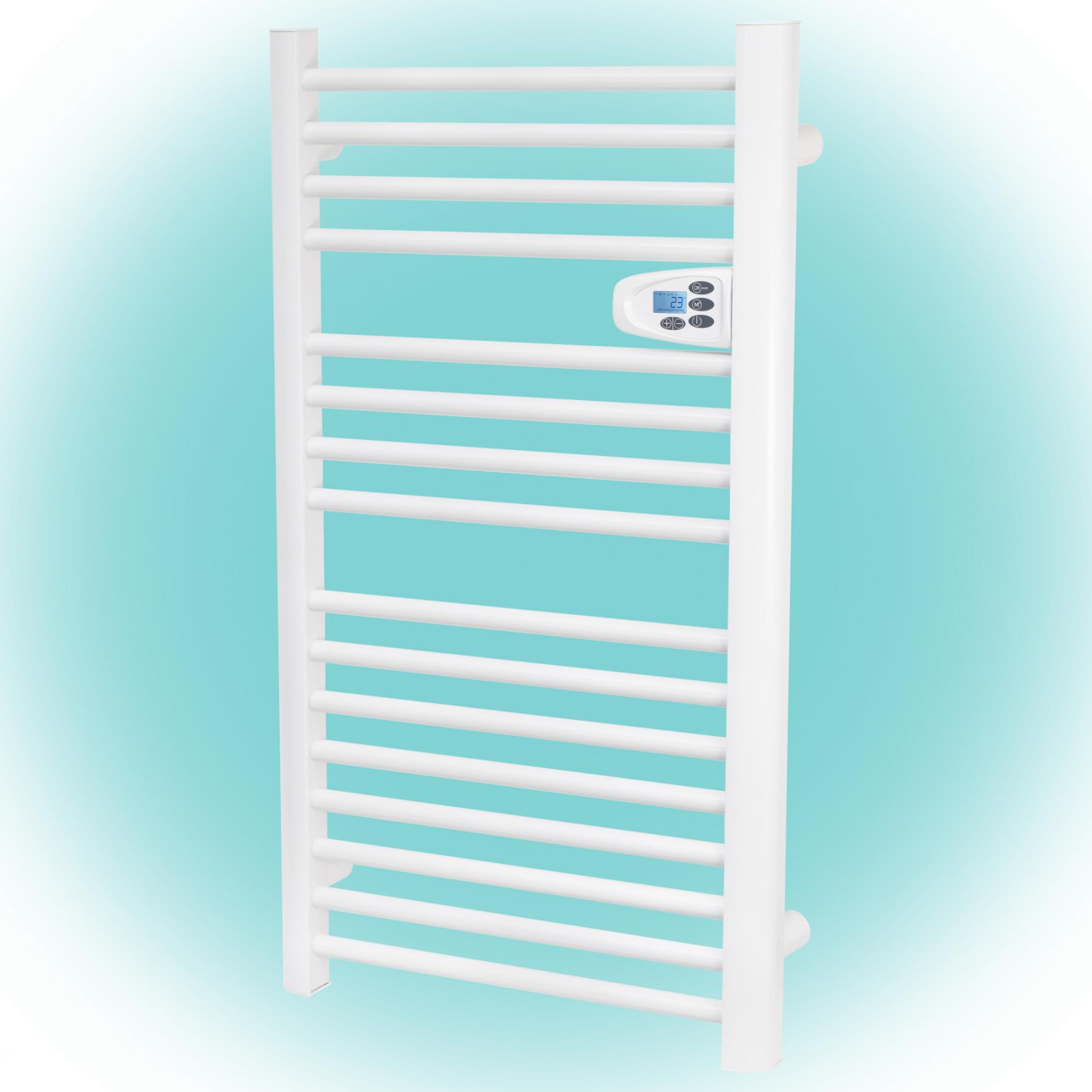 17361 Home FKTW 501 fali elektromos törölközőszárító, 500W, LCD, fehér - Image 1