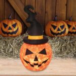 Home KD 180 T felfújható halloween tök, 183 cm, belső LED projektorral, beépített ventilátor, kül- és beltéri - Image 3