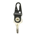 True Utility Keyshackle, TU921, 7 in 1, multifunkcionális szerszám, csavarhúzó, fekete titániumbevonatú karabiner , valódi bőr - Image 2