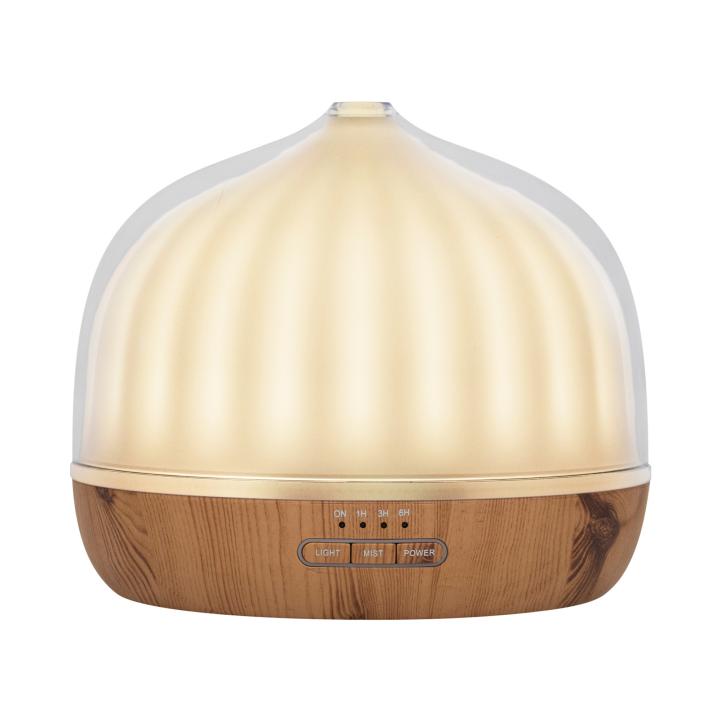 17568 Home AD 500 aromadiffúzor, ultrahangos hidegpárásító, 500 ml kapacitás, önállóan is használható világítás, melegfehér fény, tartozék hálózati adapter - Image 1