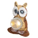 Home MX 637 napelemes kerti lámpa, 1 db melegfehér LED, automatikus, napelem, bagoly - Image 2