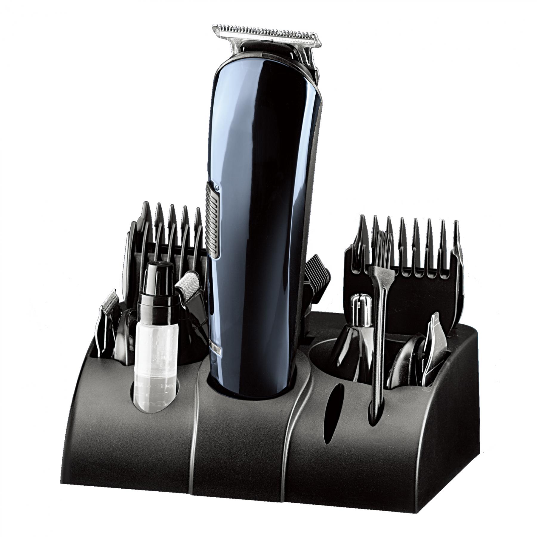 17620 Home HG HS 12 haj- és testszőrnyíró készlet, vezetékes és vezeték nélküli használat, 5 cserélhető fej, 7 műanyag fésű, Li-ion akkumulátor - Image 1