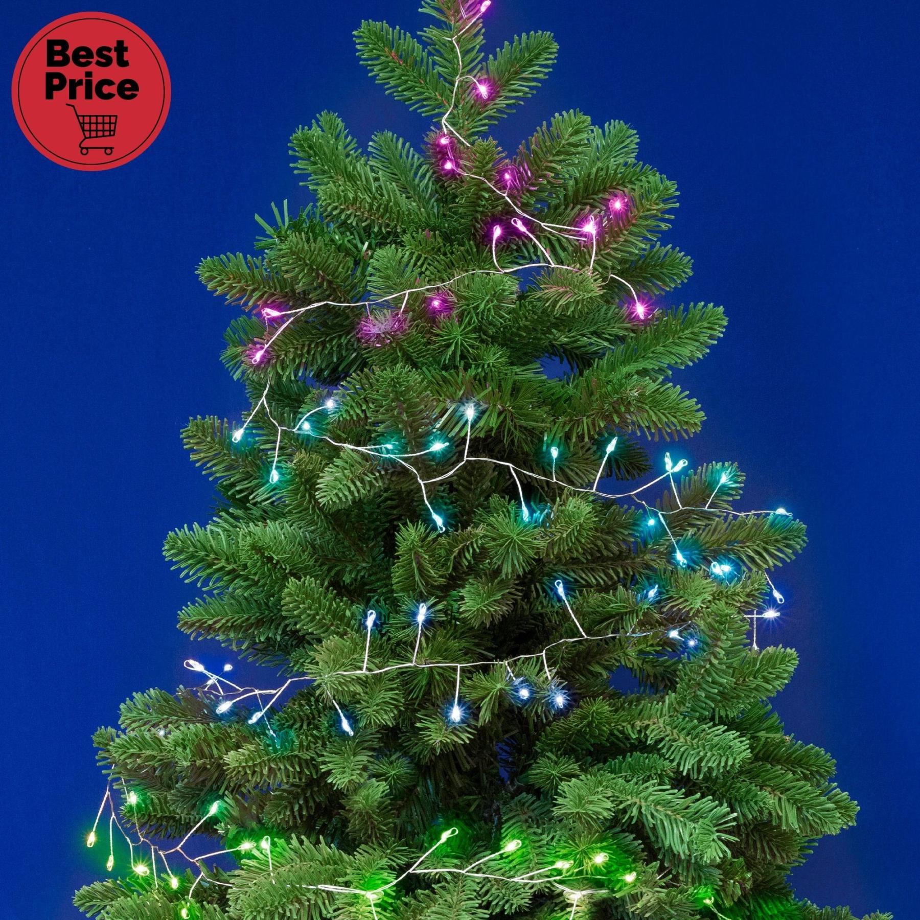 17716 iSparkle LEDS120V-C micro LED-es cluster fényfüzér, 3 m / 120 db RGB LED, applikációval vezérelhető, smart, kül- és beltéri kivitel - Image 1