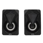 SAL PCS 230 multimédia hangszórópár, 2x3 W, RGB LED effekt, AUX, BT, USB tápkábel - Image 2