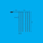 Home MLF 200/WW micro LED-es fényfüggöny, 3x2 m / 200 db melegfehér micro LED, 8 fényprogram, távirányító, USB csatlakozó, beltéri kivitel - Image 3