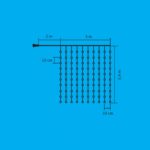 Home MLF 240 RGB SMART micro LED-es fényfüggöny, 3x2,4 m / 240 RGB micro LED, smart, távirányító, USB csatlakozó, beltéri kivitel - Image 3