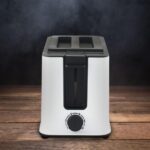 Midea MT-RP2L09W kenyérpirító, max. 950 W, 6-fokozatú időzítés, visszajelző fények, vezetéktároló, fehér-fekete - Image 4