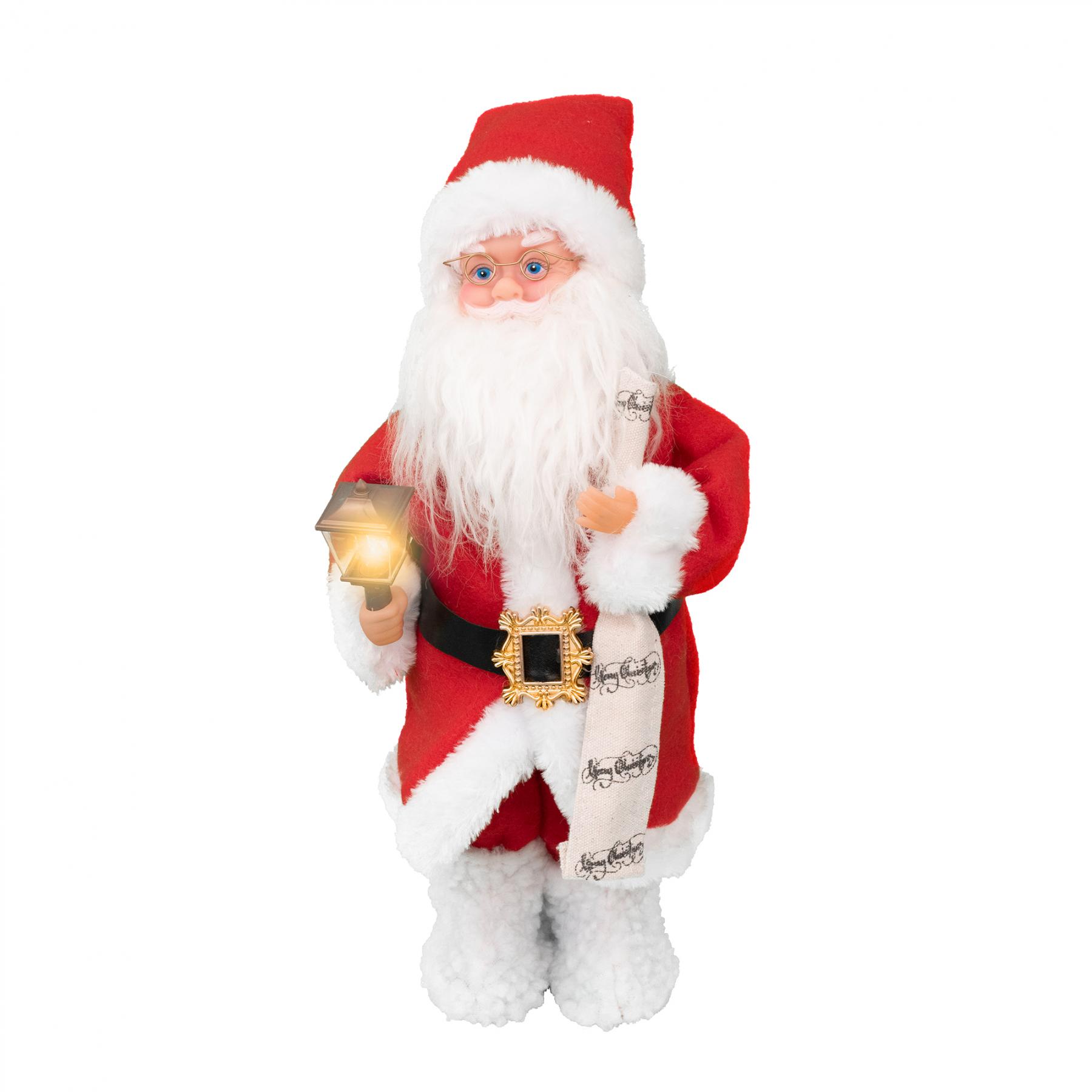 17816 Home KDD 35 táncoló, zenélő mikulás, világító lámpás, 35 cm magas - Image 1