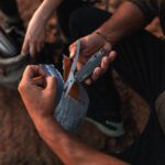 True Utility Dual Cutter, TRU-MTL-0002-G, 2 in 1, 7 cm tanto penge, rugós olló, rozsdamentes acél penge, eloxált alumínium tok - Image 3