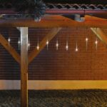 Home G 10201 LED-es jégcsap fényfüzér, 3,33x0,21 m / 200 db hidegfehér LED, 10 db jégcsap, átlátszó vezeték, fényjáték, hálózati adapter, kül- és beltéri kivitel - Image 2