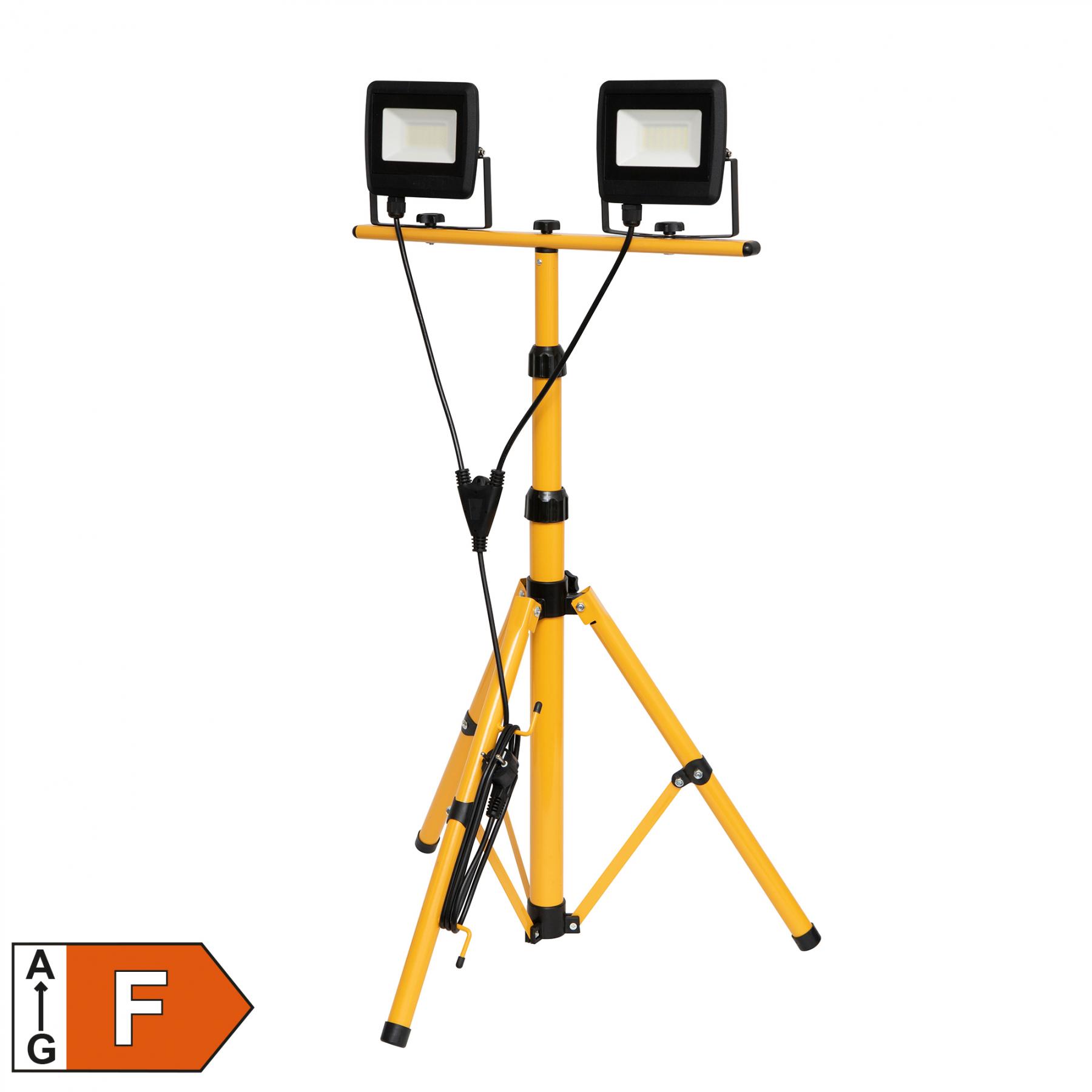 17887 Home FLL STAND 2/30 állványos LED fényvető, 0,8 - 1,7 m, 2 x 30 W, 2 x 2400 lm, kül- és beltéri - Image 1