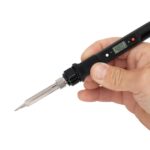 Home FPL 80W hőfokszabályozós, digitális forrasztópáka, LCD digitális kijelző, szabályozható hőmérséklet (180-480 °C), 230 V~ / 80 W max., kerámia fűtőelem - Image 4