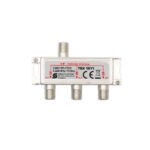 Home TSX 1911 F elosztó, HQ professzionális minőség, 75 Ohm, IP44, cink-ötvözet konstrukció, 5-2400 MHz, 3 utas, 1 bemenet, 3 kimenet - Image 2