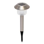 Home MX 762/2 napelemes kerti lámpa, 1 db színváltó LED, rozsdamentes fém, időjárásálló, automatikus, színes - Image 2