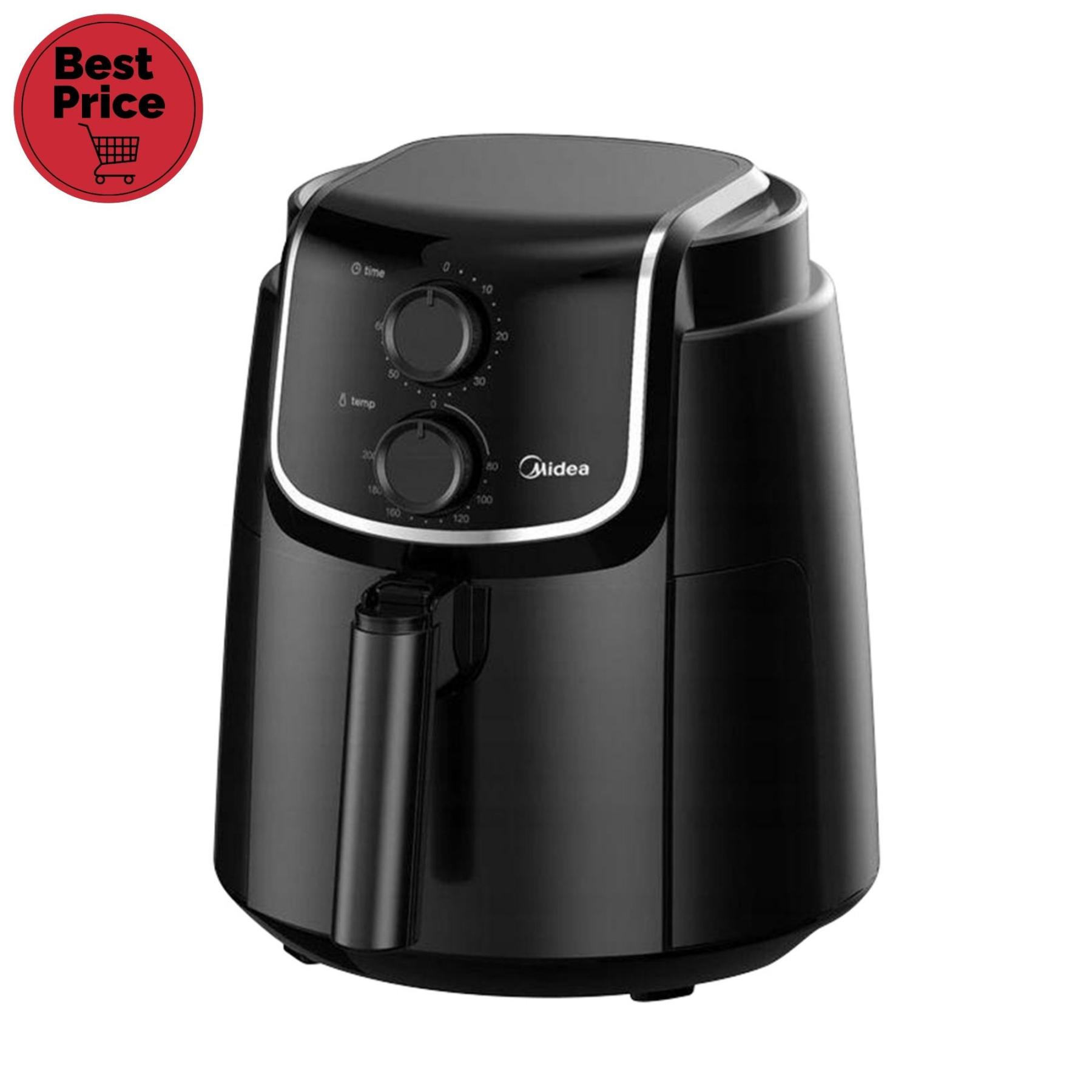 17985 Midea MF-TN35D air fryer, forrólevegős fritőz, 3,5 literes sütőkosár, állítható hőmérséklet 200 °C-ig, 1500 W, fekete - Image 1
