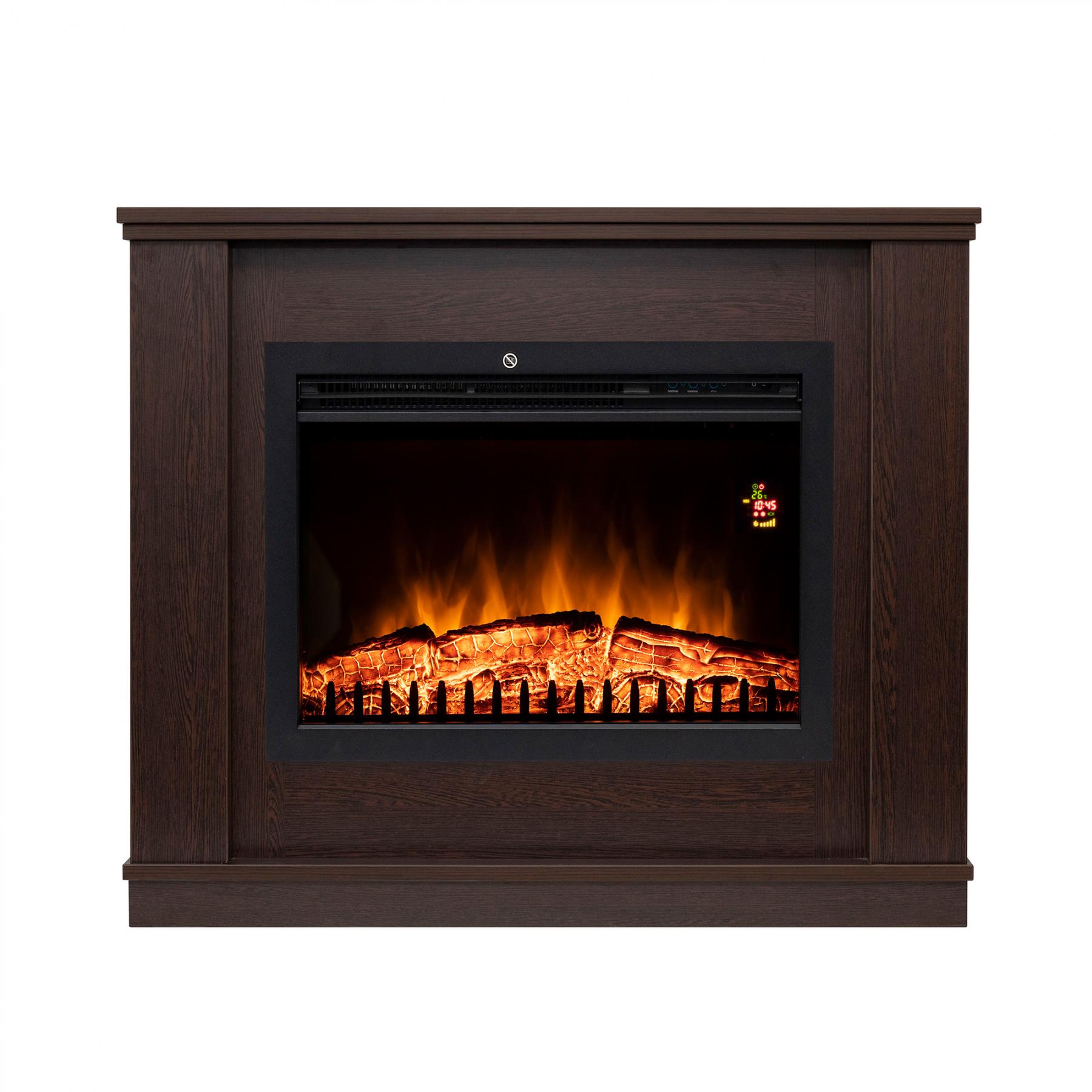 18057 Home FKKF 02 + FKKI 03 KIT FKK Milano beépíthető elektromos látványkandalló kerettel, bükk - Image 1