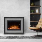 Home FKKF 04 + FKKI 03 KIT FKK Palermo beépíthető elektromos látványkandalló kerettel, tölgy - Image 3