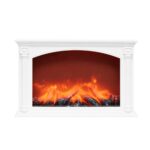 Home LTN 33 FP elemes látványkandalló, üveg előlap, fehér műanyag ház - Image 2