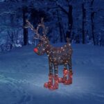 Home KDR 1 LED-es szarvas, rudolf, 100 db állófényű LED, IP44, fémváz, műrattan, kültéri, beltéri - Image 3