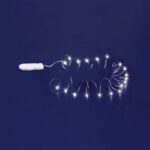 Home MLF 26/WH micro LED-es fényfüzér, 2 m / 20 db hidegfehér micro LED, állófényű, átlátszó vezeték, időzíthető, gombelemes, lapos elemtartó, beltéri kivitel - Image 2