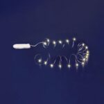 Home MLF 26/WW micro LED-es fényfüzér, 2 m / 20 db melegfehér micro LED, állófényű, átlátszó vezeték, időzíthető, gombelemes, lapos elemtartó, beltéri kivitel - Image 2