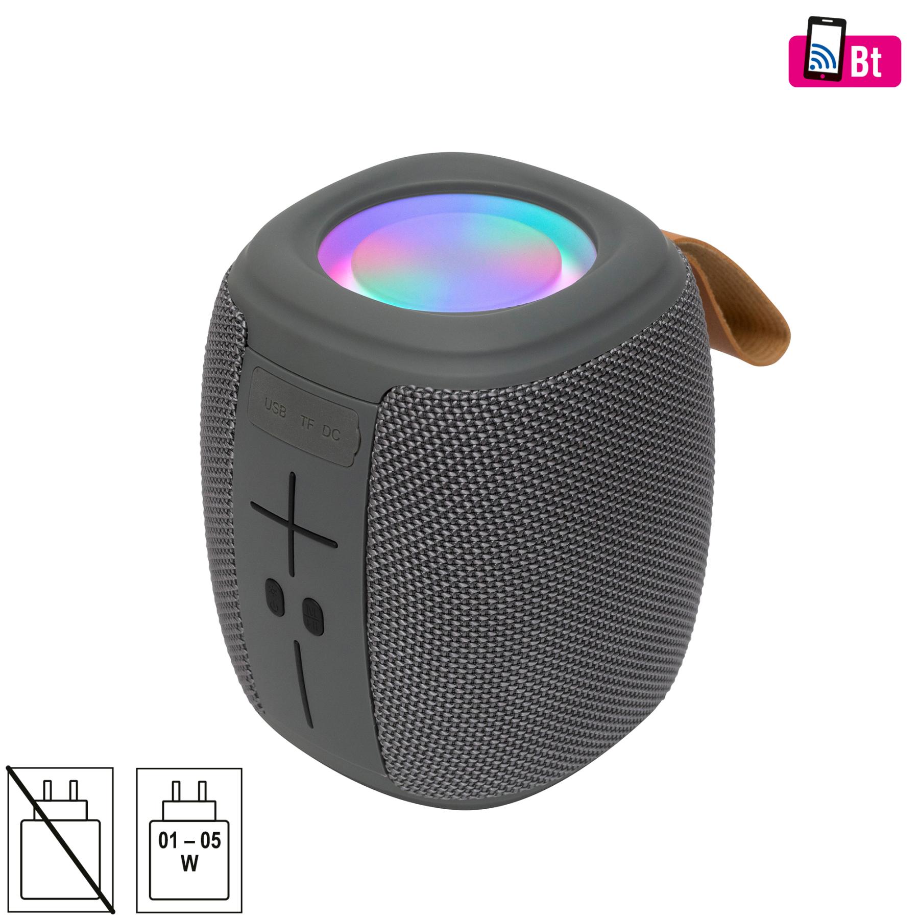 18185 SAL BT 1000 hordozható boombox, Bluetooth kihangosító, FM rádió, USB, microSD, beépített mikrofon, RGB LED, ~15 óra üzemidő - Image 1