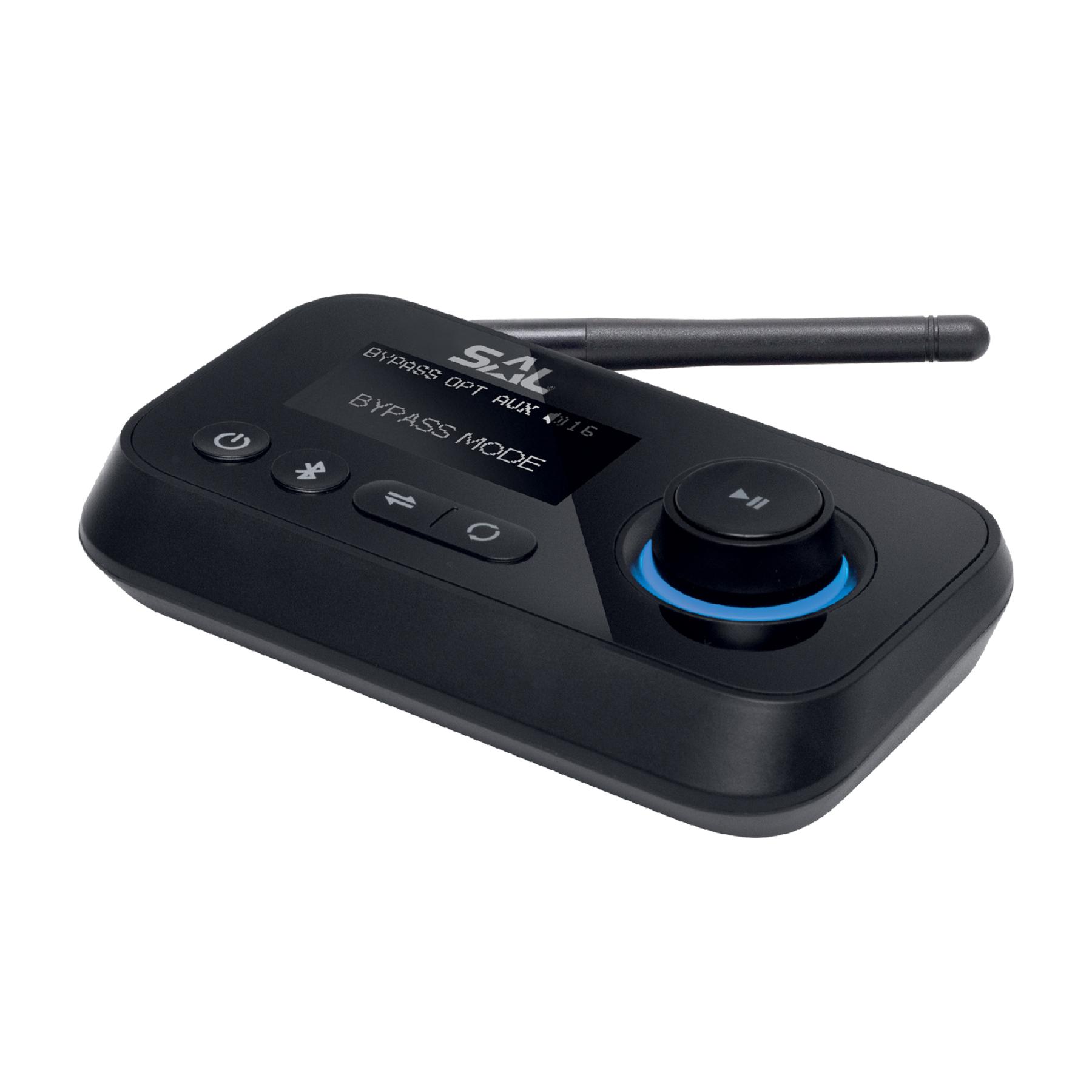18188 SAL BTRC 1000 sztereó streaming box, ByPass, digitális-analóg átalakító, 2 BT eszköz, USB-C, Toshlink - Image 1