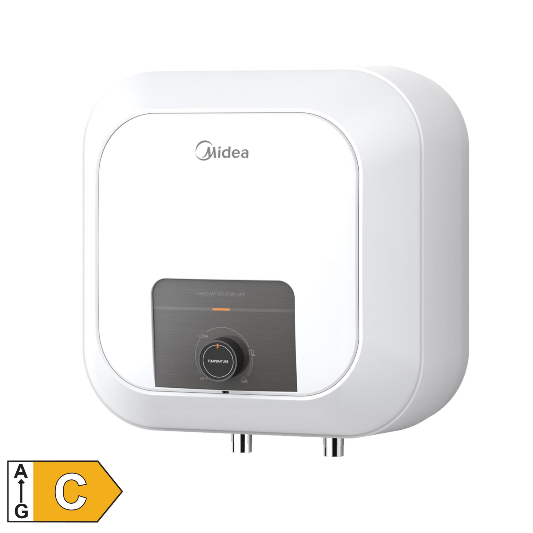 18213 MIDEA D30-25VD1(O) elektromos vízmelegítő, bojler, 2500 W, 30 liter, konyhapult fölé szerelhető, IPX4, zománcozott, 30-75 °C, 0,75 MPa - Image 1