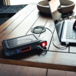 NEBO NEB-PST-0004-G Rambler PS100, PowerBank, 95,9 Wh, 2x USB-A (2,4 A), 1x USB-C PD (45W), szolárpanel kompatibilis, 385 lm lámpa - Image 4