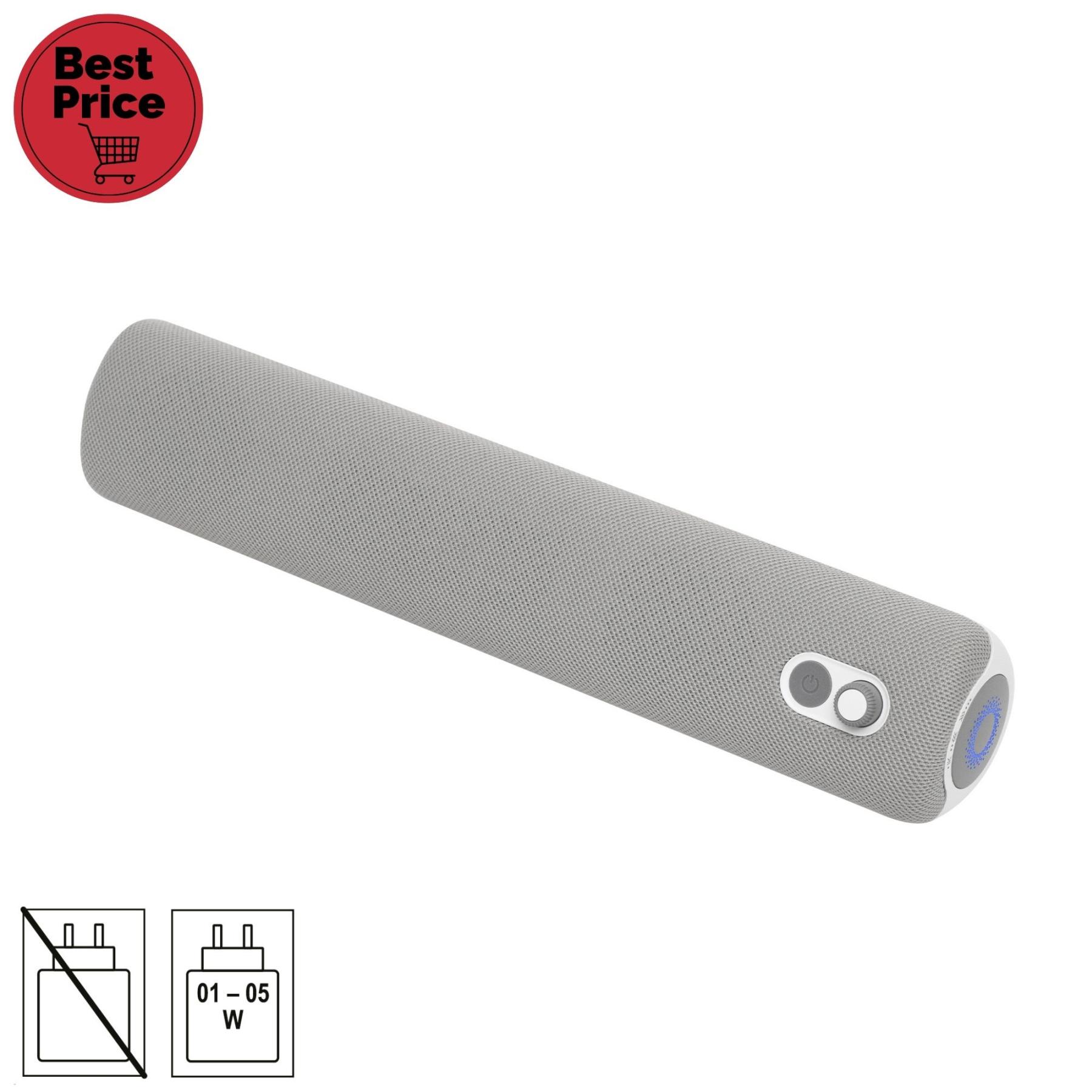 18333 SAL SB 2000 hordozható hangprojektor, 2.1 stereo, BT TWS kapcsolat, 3.5mm AUX, érintőgombok, EQ, mikrofon, USB-C és AUX kábel, IPX5 - Image 1