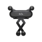 SAL SA064 autós mobiltartó, szellőzőnyílásra helyezhető, forgatható, billenthető, egykezes, 65-80 mm telefon, 11 mm vastagság - Image 2