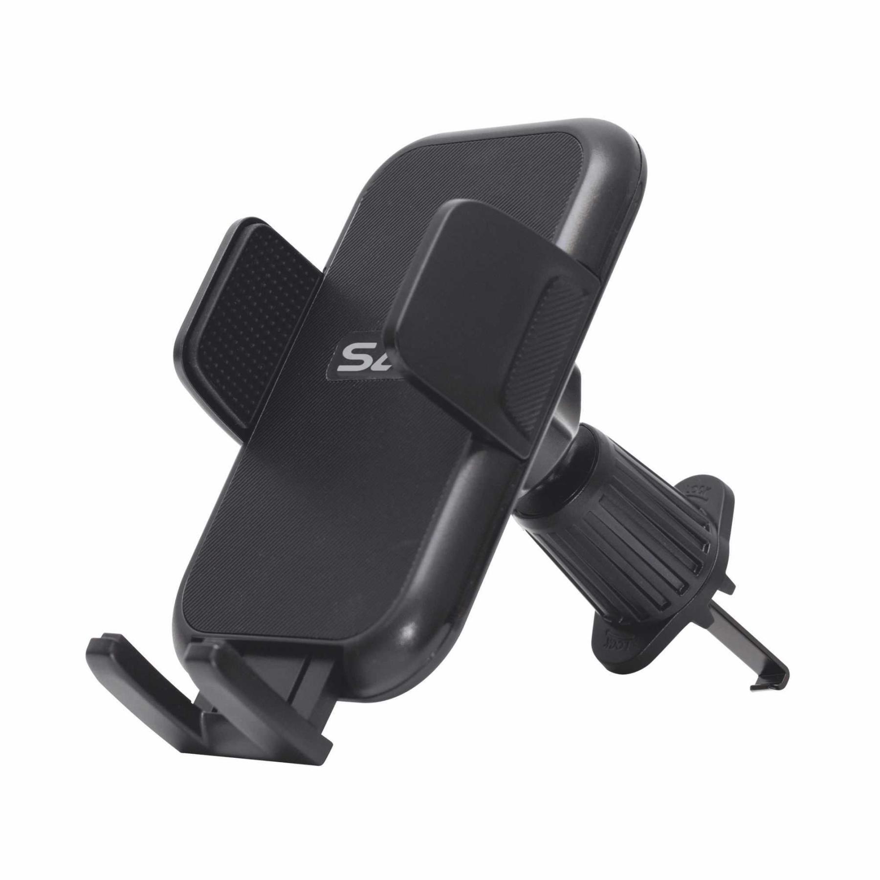 18375 SAL SA063 autós mobiltartó, kb. 55 - 95 mm, félautomata, szellőzőre, egykezes, szilikon felület, forgatható, billenthető - Image 1