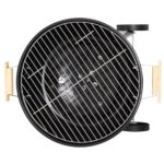 Home GR02 fedeles gömbgrill, faszén, faszénbrikett, zománcozott acél tűztér, krómozott acél rostély, korrózióálló, rozsdamentes hamugyűjtő tálca - Image 3