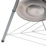 Home GR02 fedeles gömbgrill, faszén, faszénbrikett, zománcozott acél tűztér, krómozott acél rostély, korrózióálló, rozsdamentes hamugyűjtő tálca - Image 4