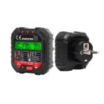 Home SMATESTER konnektor teszter, LED visszajelzők, Voltmérő, L-N, N-E, RCD mA, Fi és RCD relé ellenőrző, elem nélkül működik, max. 250 V~ aljzatokhoz - Image 3