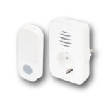 Home DBA1101AC vezeték nélküli csengő, elemes nyomógomb, max 110m hatótáv, 38 dallam, IP44 nyomógomb