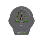 q2power 1.100110-TH utazóadapter, World to Europe USB, USB 5V 2.4A, max. 16 A, 250 V - 4000 W teljesítmény - Image 2