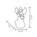 Home CDM16 LED-es dekoráció, 2 féle akril angyal, melegfehér LED - Image 4