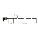 Home LED305WWWH LED-es dual color fényfüzér, kül- és beltéri kivitel, 300 db melegfehér/hidegfehér LED, 21 m füzérhossz - Image 2